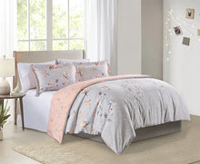 Load image into Gallery viewer, Delia Blue Duvet Cover Set