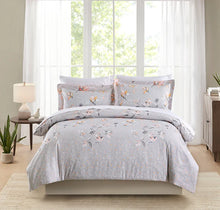Load image into Gallery viewer, Delia Blue Duvet Cover Set