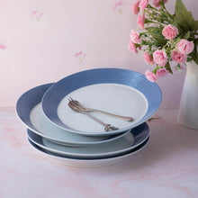Load image into Gallery viewer, Ripple Blue 16 Pieces Dinner Set