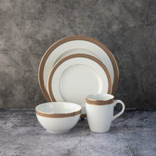 Load image into Gallery viewer, Green Ribbon 16 Pieces Dinner Set