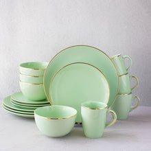 Load image into Gallery viewer, Senorita Green 16 Pieces Dinner Set