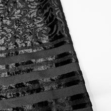 Charger l'image dans la galerie, Black velvet Genevieve Curtain | 56" by 96"