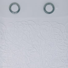 Load image into Gallery viewer, White on White Sydney Sheer Curtain | 60" by 90"