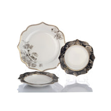 Load image into Gallery viewer, Black Rose Dinner Set | 6 Servings