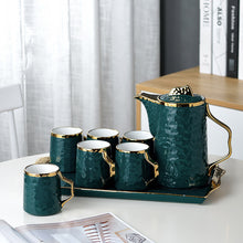 Charger l'image dans la galerie, Emerald Green Nordic Tea Set | 6 Serving