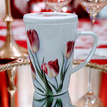Load image into Gallery viewer, Tulip Mug with Strainer and Lid
