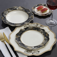 Load image into Gallery viewer, Black Rose Dinner Set | 6 Servings
