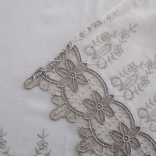 Load image into Gallery viewer, Smoke Chili Embroidered Sheer Curtain | 56" By 90"