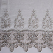 Load image into Gallery viewer, Smoke Chili Embroidered Sheer Curtain | 56" By 90"