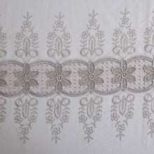 Load image into Gallery viewer, Smoke Chili Embroidered Sheer Curtain | 56" By 90"