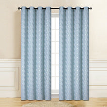 Charger l'image dans la galerie, Mercie Teal Blue Blackout Curtain | 54" By 96"