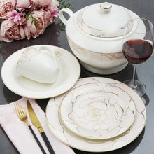 Load image into Gallery viewer, Rose Gold Blossom Dinner Set | 6 Servings