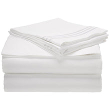Load image into Gallery viewer, White Organic Cotton Sheet Set | King & Queen