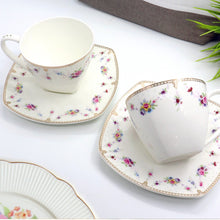 Load image into Gallery viewer, Modern Royal Cup and Saucer Set | Pair
