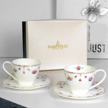 Load image into Gallery viewer, Modern Royal Cup and Saucer Set | Pair
