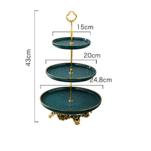 Charger l&#39;image dans la galerie, Emerald Green Cake Stand | Three Tier
