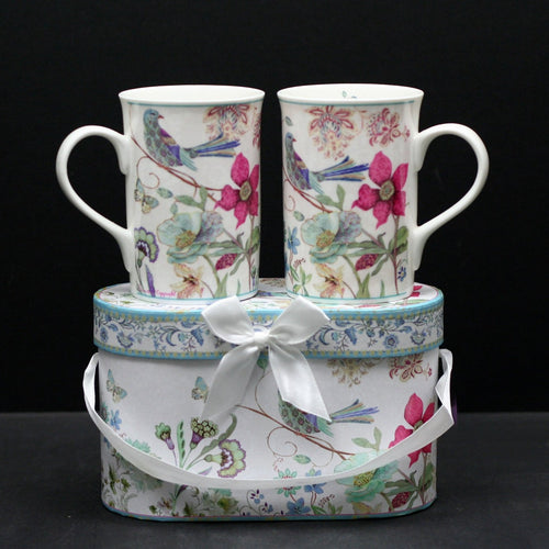 Birds of Paradise Mug Pair Set