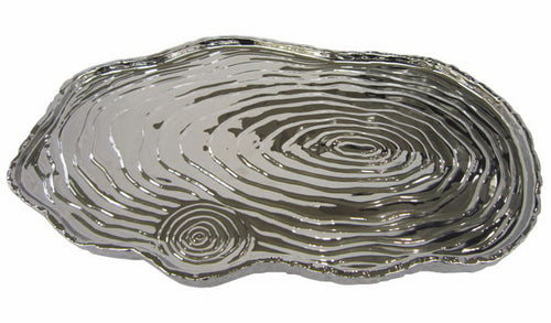 Silver Tree Bark Tray | 16